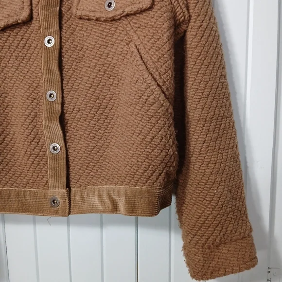 Prana Tan/Brown Textured Jacket - Picture 3 of 9
